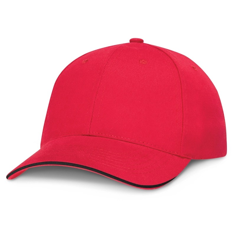 Swift Black Trim 6 Panel Cotton Cap
