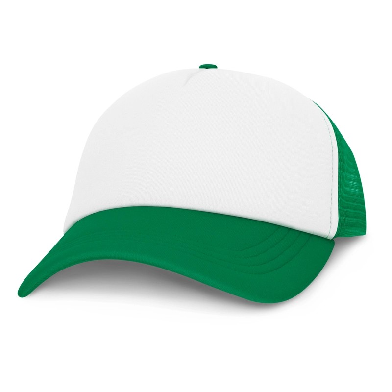 Cruise White Front 5 Panel Polyester Mesh Cap