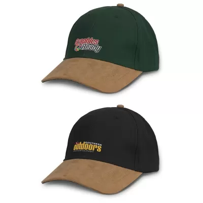 Outback Suede 6 Panel Cotton Peak Cap