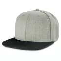 Chisel 6 Panel Polyester Flat Peak Cap