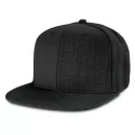 Chisel 6 Panel Polyester Flat Peak Cap