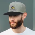 Chisel 6 Panel Polyester Flat Peak Cap