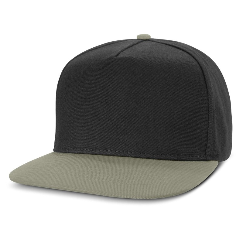Crusade 5 Panel Cotton Flat Peak Cap