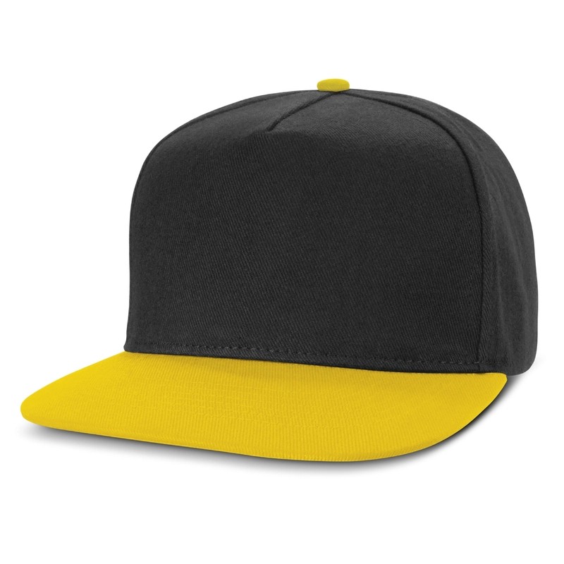Crusade 5 Panel Cotton Flat Peak Cap