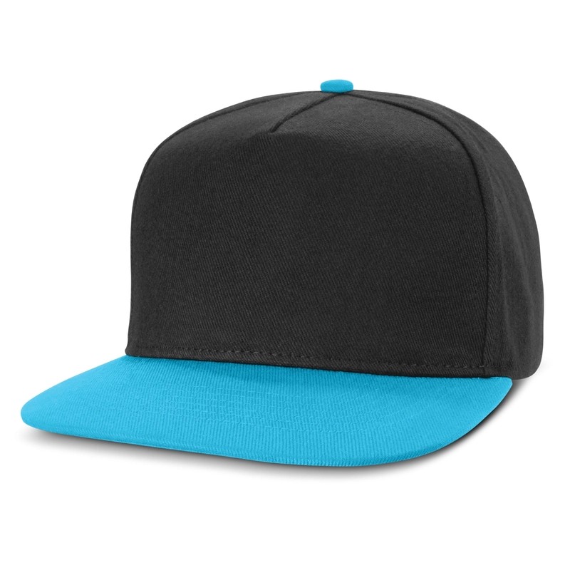 Crusade 5 Panel Cotton Flat Peak Cap