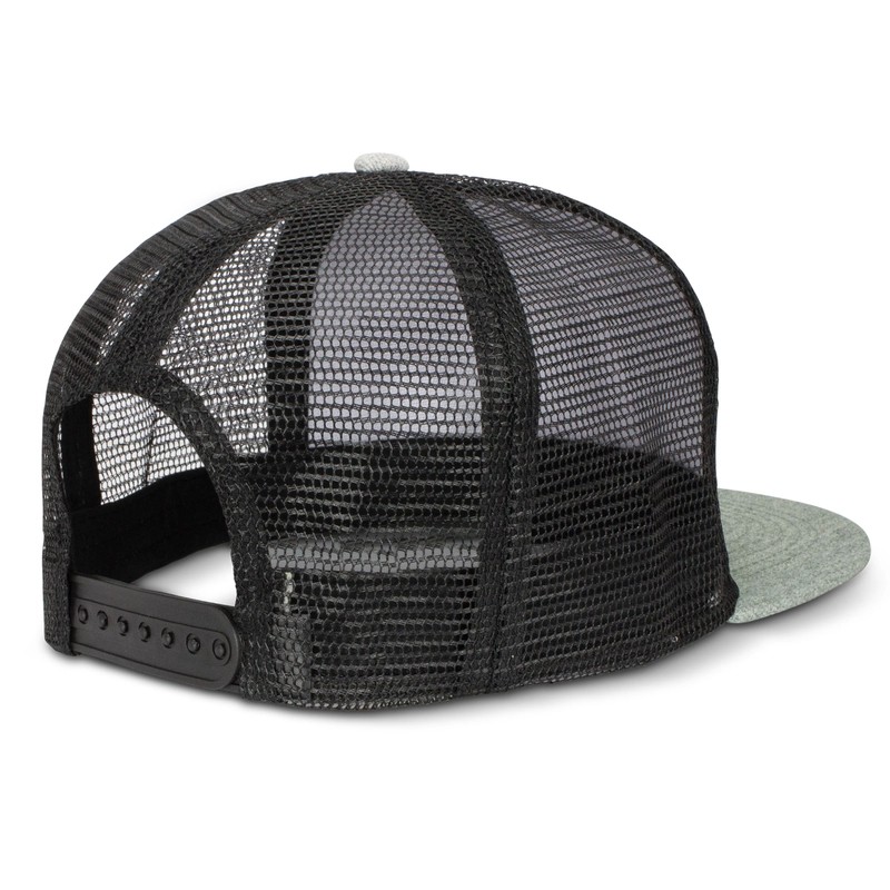 Jackson 5 Panel Polyester Flat Peak Trucker Cap