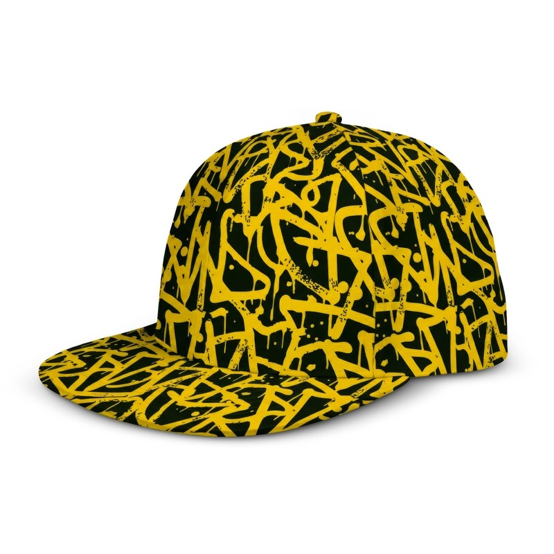 Chrysler Custom 6 Panel Polyester Flat Peak Cap