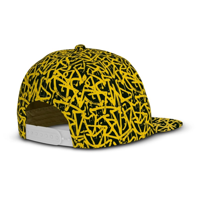 Chrysler Custom 6 Panel Polyester Flat Peak Cap