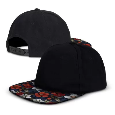 Crusade Custom 6 Panel Cotton Flat Peak Cap