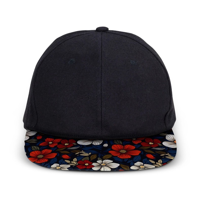 Crusade Custom 6 Panel Cotton Flat Peak Cap