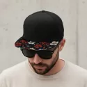 Crusade Custom 6 Panel Cotton Flat Peak Cap