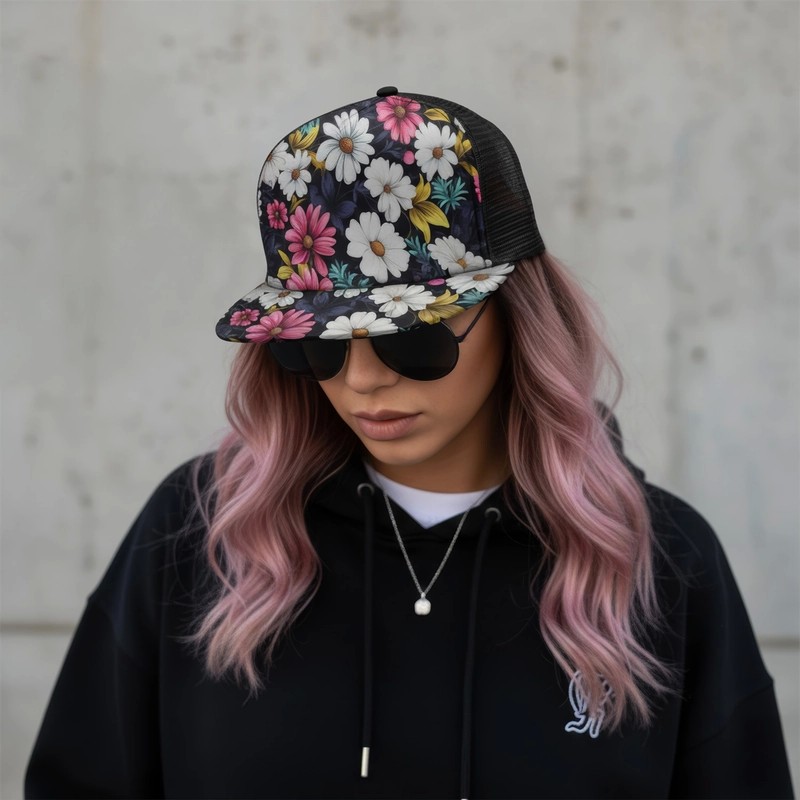 Impala Custom 5 Panel Polyester Flat Peak Mesh Cap