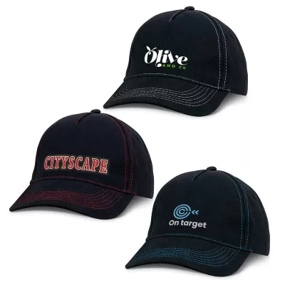 Raven 5 Panel Cotton Cap