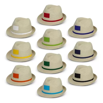 Bruno Paper Straw Fedora Hat