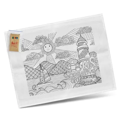 180gsm Cotton Colouring Tea Towel