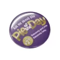 branded 75mm Round Button Badge, from our range of promotional Name &amp; Pin Badges