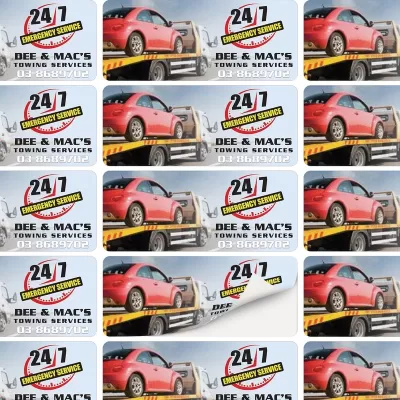 branded 55 x 24mm AD Label, from our range of promotional Stickers and Labels