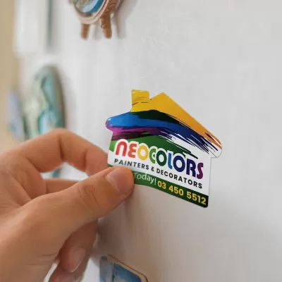 branded 70 x 50mm House Shaped AD Label, from our range of promotional Stickers and Labels