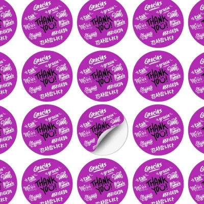 branded 60mm Circle AD Label, from our range of promotional Stickers and Labels