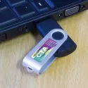 branded 30 x 12mm Resin Coated Label, from our range of promotional Stickers and Labels