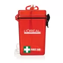 Red Waterproof 21 Piece First Aid Kit
