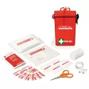 Red Waterproof 21 Piece First Aid Kit