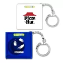 Metal Tape Measure with Level Key Chain