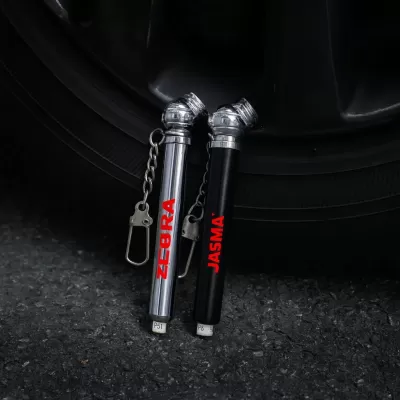 Aluminium Tyre Gauge Keychain