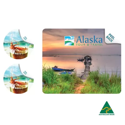 230 x 190mm Vinyl Mouse Mat and 95 x 95mm Coaster Set