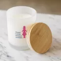 Relax Medium Bamboo Lid Glass Candle