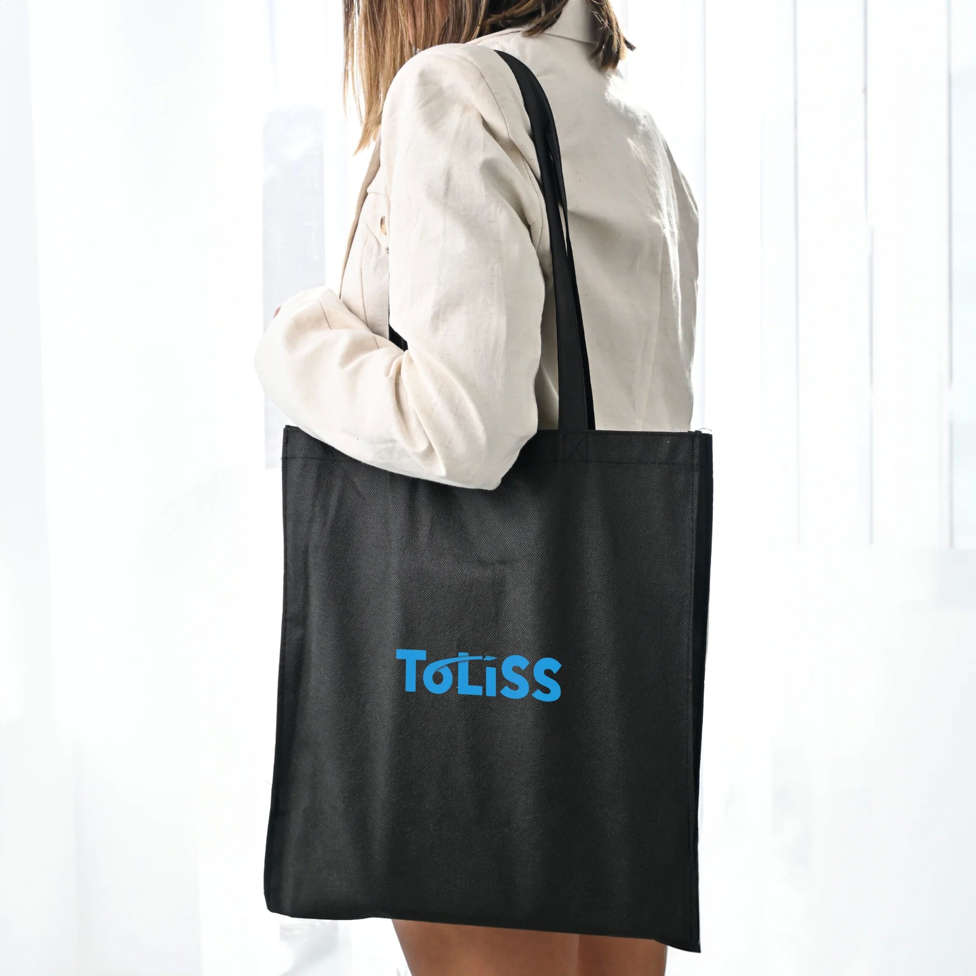90gsm Non-Woven Shopping Tote Bag with V Gusset
