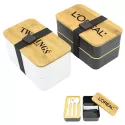 Two Layer Bamboo Lid Lunch Box