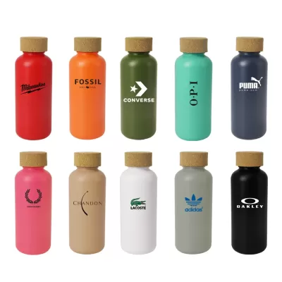 Organic 650ml Cork Cap Drink Bottle