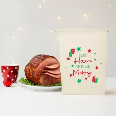 Christmas Ham Cotton Bag