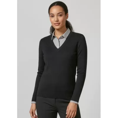 V-Neck Womens Knit Pullover