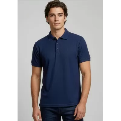 Micro Mens Waffle Short Sleeve Polo