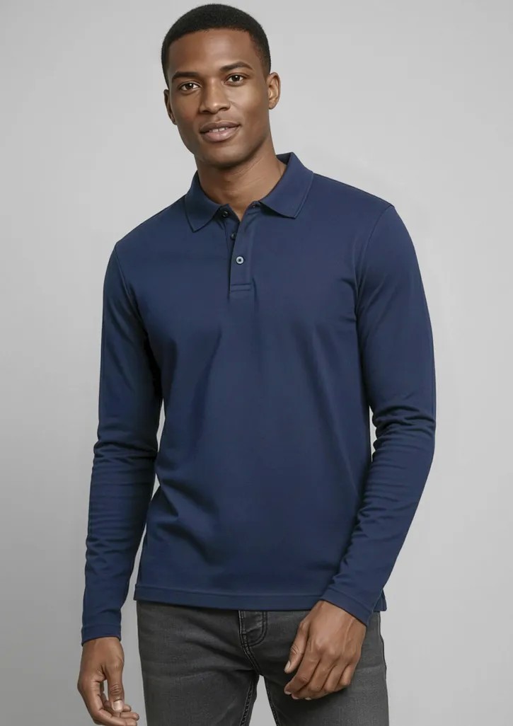 Crew Mens Long Sleeve Polo