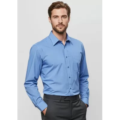 Micro Mens Check Long Sleeve Shirt