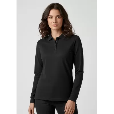 Action Womens Long Sleeve Polo