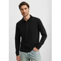 Action Mens Long Sleeve Polo