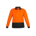 Unisex Hi Vis Basic Long Sleeve Polo