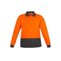 Unisex Hi Vis Basic Long Sleeve Polo