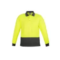 Unisex Hi Vis Basic Long Sleeve Polo