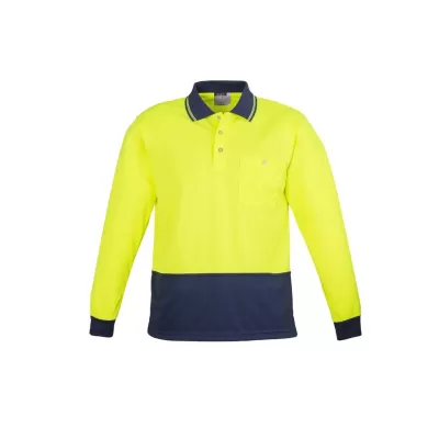 Unisex Hi Vis Basic Long Sleeve Polo