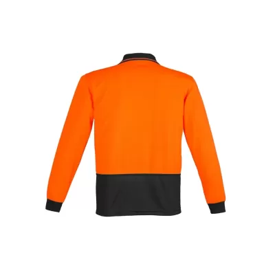 Unisex Hi Vis Basic Long Sleeve Polo