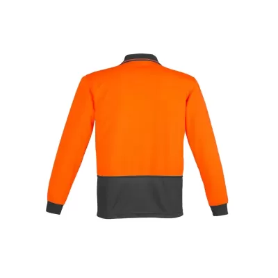 Unisex Hi Vis Basic Long Sleeve Polo