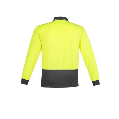 Unisex Hi Vis Basic Long Sleeve Polo