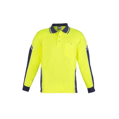 Mens Hi Vis Squad Long Sleeve Polo