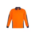 Mens Hi Vis Squad Long Sleeve Polo