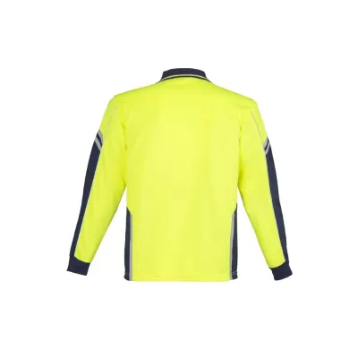 Mens Hi Vis Squad Long Sleeve Polo